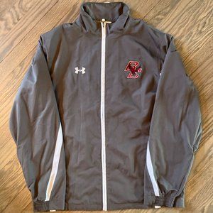 Under Armour Men's Large Gray Boston College Zip Up Jacket | Great Condition